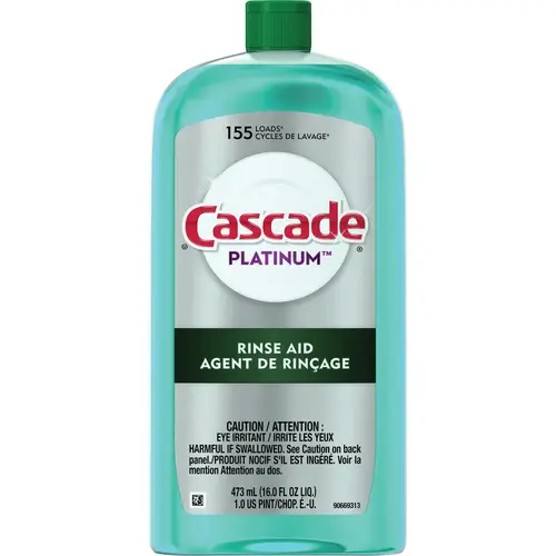 CASCADE 89646 Platinum 16 Oz. Dishwasher Rinse Aid and Drying Agent