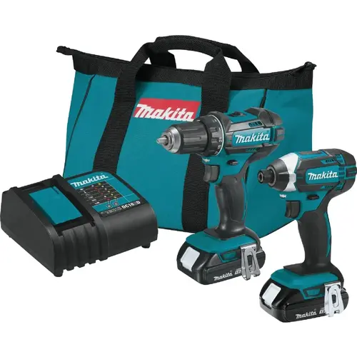 2-Tool 18V LXT Lithium-Ion Drill/Driver & Impact Driver Cordless Tool Combo Kit