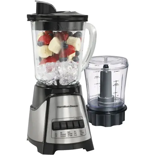 HAMILTON BEACH 58149J 12 Function Blender/Chopper Black & Silver