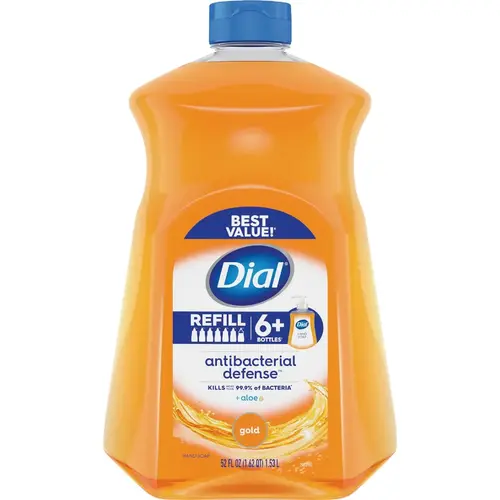 DIAL 2347268 Antibacterial Defense 52 Oz. Gold Liquid Hand Soap Refill