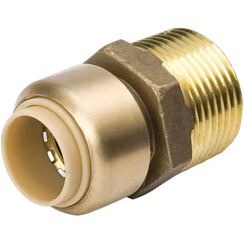 ProLine SERIES 6630-134 ProLine 1/2 In. PF x 3/4 In. MIP Brass Push Fit Male Adapter