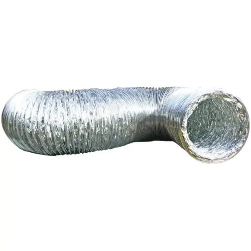 Builder's Best 110676 SilverDuct 4 In. x 5 Ft. Aluminum/Polyester Flexible Transition Dryer Duct