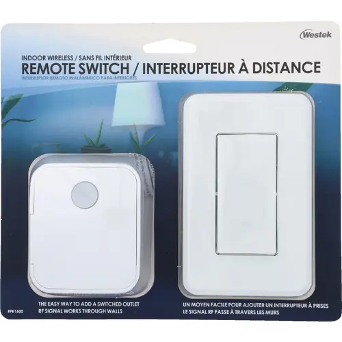 Westek RFK1600LC 100 Ft. Range 12V 240W Wireless Switch White