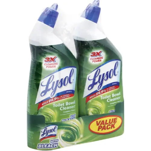 LYSOL 1920080078 24 Oz. Toilet Bowl Cleaner with Bleach - pack of 2