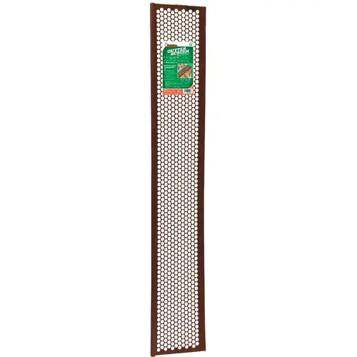 Frost King G636BR 6-1/2 In. x 3 Ft. Brown Vinyl Snap-In Gutter Screen