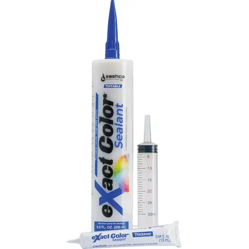 SASHCO 12030 eXact color 9.5 Oz. Tint Base Tintable Acrylic Latex Caulk DIY Kit. Mulitple