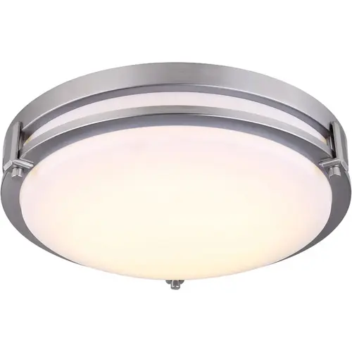CANARM LFM112A13BN Gilda 12-1/2 In. Brushed Nickel LED Flush Mount Light Fixture