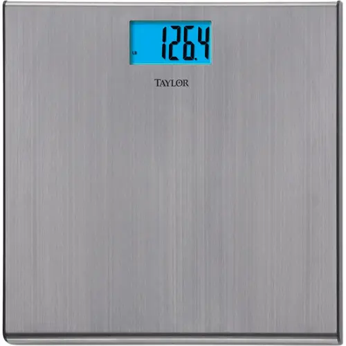 TAYLOR 74034102 Digital 440 Lb. Stainless Steel Bath Scale, Silver