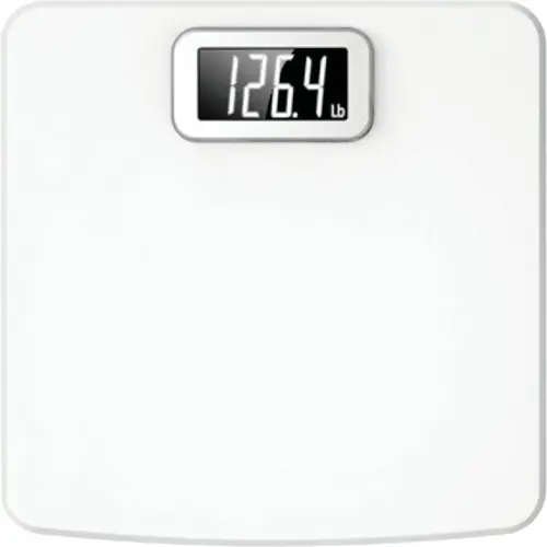 TAYLOR 73794012 Digital 400 Lb. Glass Bath Scale, White