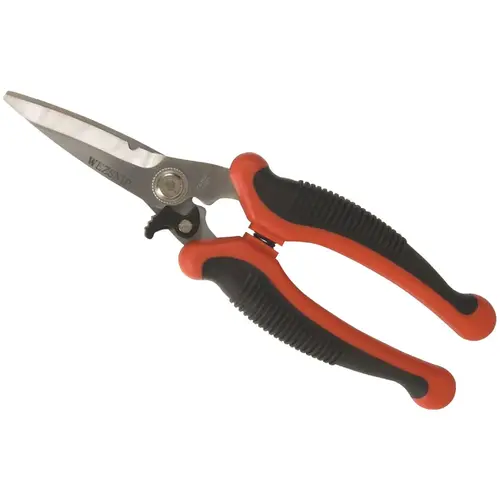 Wiss WEZSNIP Multi-Purpose Snips: 8-1/2" OAL, 2-1/2" LOC, Stainless Steel Blades