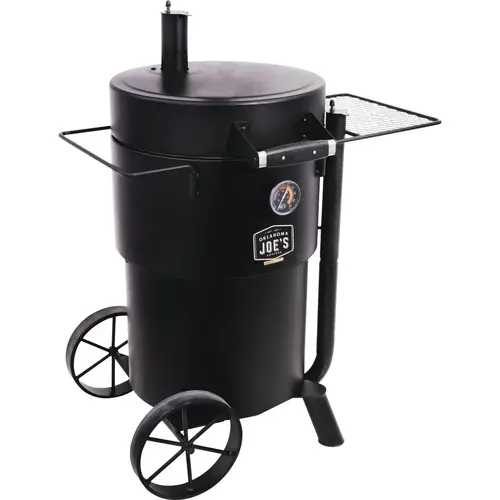 Oklahoma Joe's 19202089 Bronco 18.5 In. Dia. 284 Sq. In. Drum Smoker Black