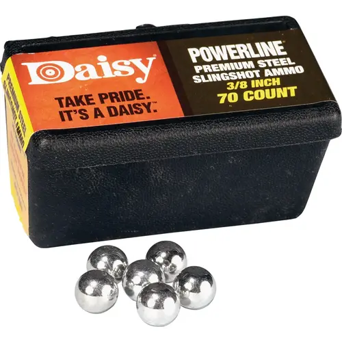 DAISY 988183-446 Steel 3/8 In. Slingshot Ball (70-Count)