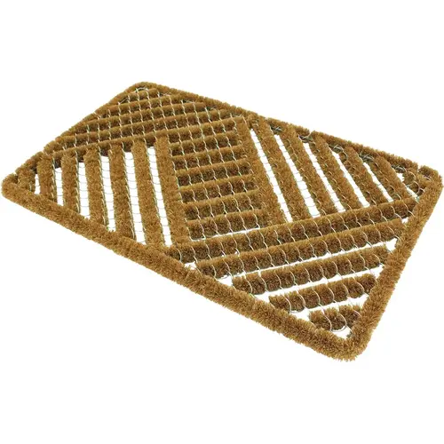 Americo Home 7729830 Americo Brush Maiden 18 In. x 30 In. Boot Scraper Mat Tan