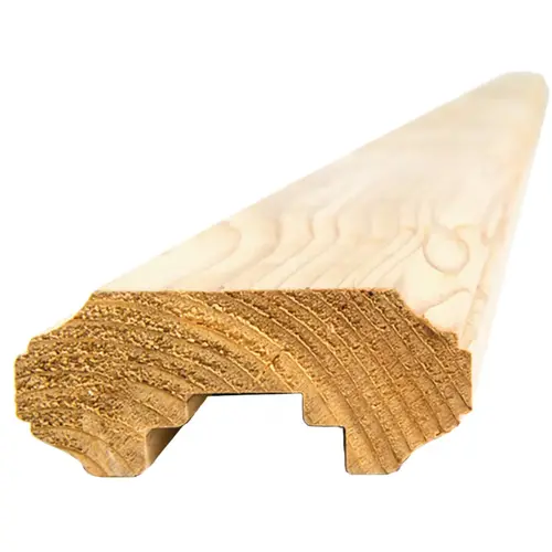 REAL WOOD PRODUCTS CO D1202 2 In. x 4 In. x 6 Ft. Western Red Cedar Fluted Deck Handrail Natural