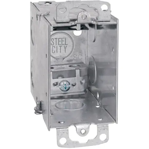 Steel City CX-25R 1-Gang Steel Drawn Switch Box Metallic