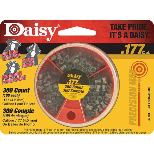 DAISY 987781-406 Dial-A-Pellet .177 Cal. Pellet Ammunition - pack of 300