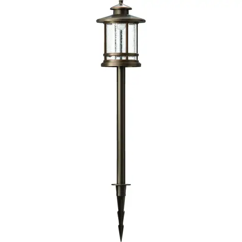 Nebo NEB-LSP-0012 LED Oil-Rubbed Bronze All-Weather Metal 200 Lm. Round Crackle Glass Path Light