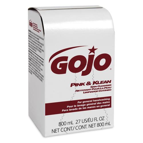 GOJO 9128-12 Pink & Klean 800ML Refill 800 mL Refill for GOJO(R) Bag-in-Box Dispenser