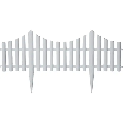 EMSCO GROUP 2140 24 In. W. x 13 In. H. White Plastic Picket Fence