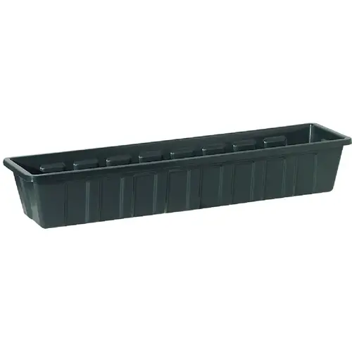 Novelty 02361 Poly-Pro 36 In. Polypropylene Hunter Green Flower Box Planter