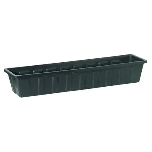 Novelty 02181 Poly-Pro 18 In. Polypropylene Hunter Green Flower Box Planter