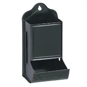 Fulton 44B Black Fireplace Match Box