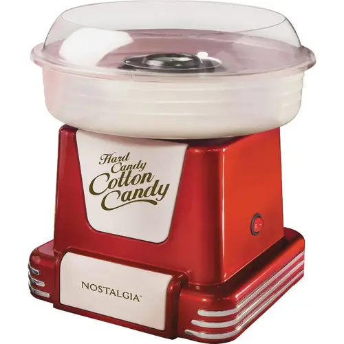 Nostalgia PCM805RETRORED Retro Hard & Sugar-Free Candy Cotton Candy Maker Red