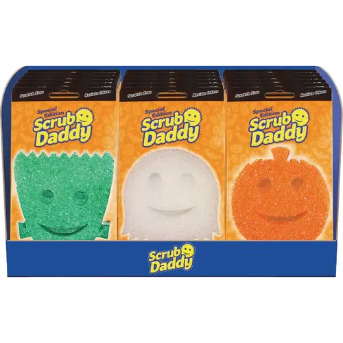 Scrub Daddy 810044130645 Monster, Pumpkin, Ghost Assortment Scrubber (18-Piece)