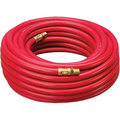Amflo 512-50E 1/4 In. x 50 Ft. Rubber Air Hose Red