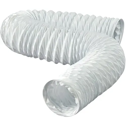 Dundas Jafine FD38EZW 3 In. Dia x 8 Ft. L White Vinyl Flexible Ducting