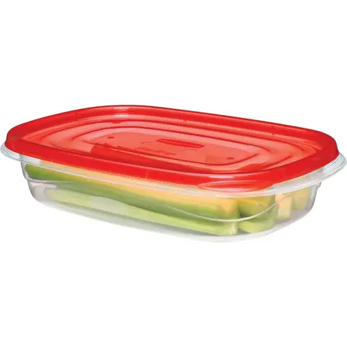 TakeAlongs 4 C. Clear Rectangle Food Storage Container with Lids - pack of 3