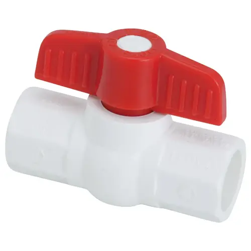 PROLINE 107-633 1/2 In. Solvent x 1/2 In. Solvent PVC Ball Valve
