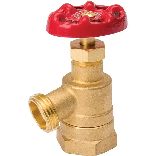 PROLINE 108-105 Brass 1-in FIP x 3/4-in MHT Bent Nose Garden Valve