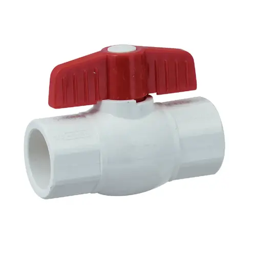 PROLINE 107-635 1 In. Solvent x 1 In. Solvent PVC Ball Valve