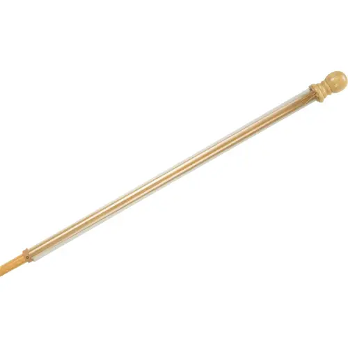 EVERGREEN 01001 56 In. x 1 In. Wood Anti-Wrap Flag Pole