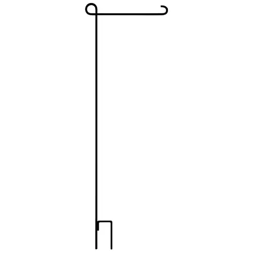 EVERGREEN 21000 44 In. Black Metal Garden Flag Holder