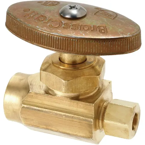 BrassCraft R14X R1 1/2 In. Sweat x 3/8 In. OD Brass Straight Valve