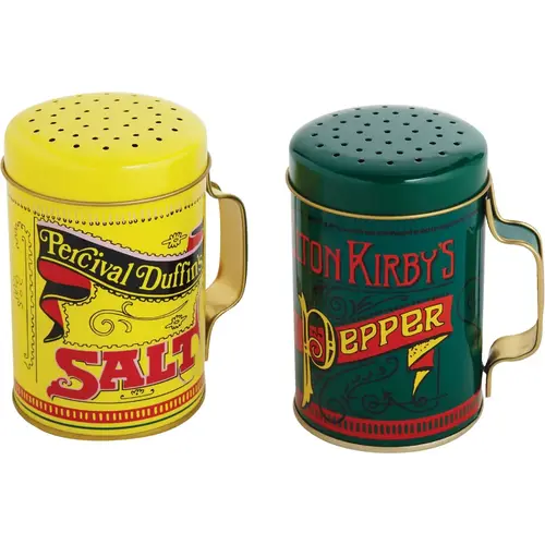 Norpro 713 10 Oz. Tin Nostalgic Salt & Pepper Shaker Set