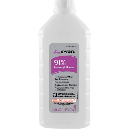 Swan 1000032198 16 Oz. 91% Isopropyl Rubbing Alcohol