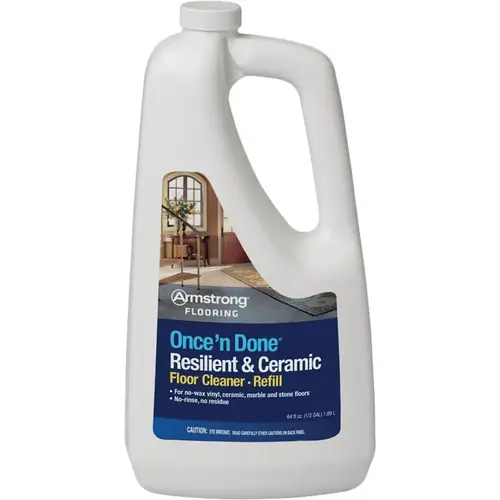 Armstrong Flooring 00337406 Once 'N Done 1/2 Gal. Ready-To -Use Resilient & Ceramic Floor Cleaner Refill