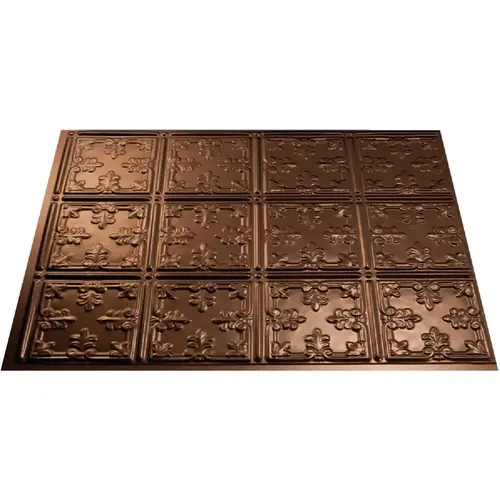 Fasade D67-26-XCP5 18 In. x 24 In. Thermoplastic Backsplash Panel, Oil-Rubbed Bronze Traditional 10 - pack of 5