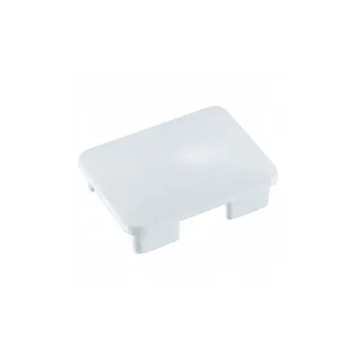 CRL PC1EWCRM Mill Aluminum Rectangular AWS Post Cap for 180 Degree Center or End Post
