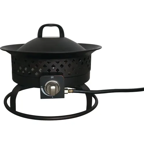 Bond 67836 Aurora 18 In. Bronze Round Steel Gas Fire Pit