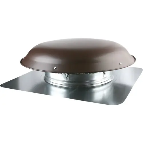 Ventamatic CX1000AMBR 1080 CFM Galvanized Steel Power Roof Mount Attic Vent Brown