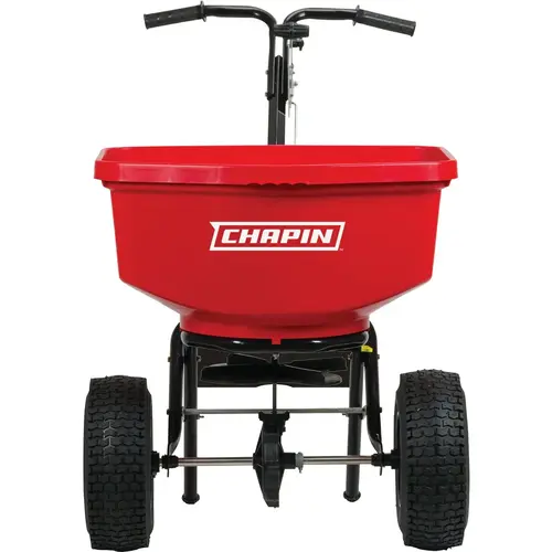 Chapin 8303C 100 Lb. Capacity Contractor Broadcast Push Spreader Red