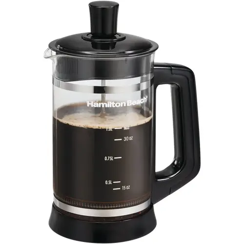 HAMILTON BEACH 40400R French Press Coffee Maker Clear