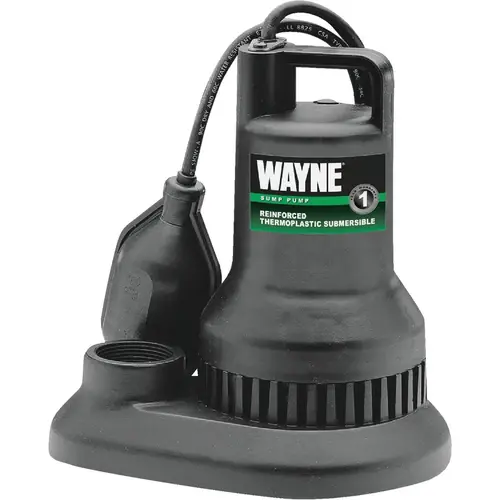 Wayne WST33 1/3 HP 115V Plastic Submersible Sump Pump