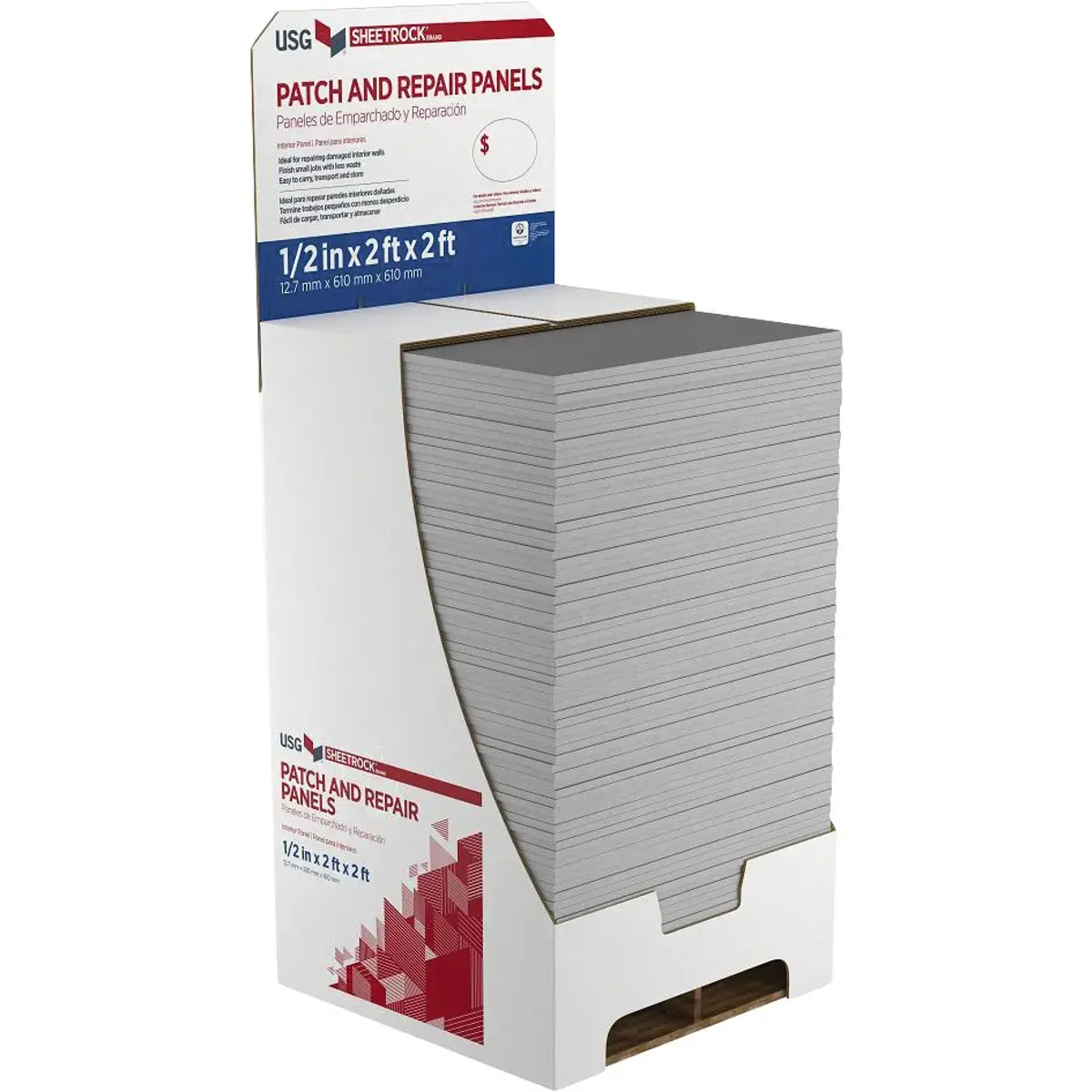 Sheetrock 141133 1/2 In. x 2 Ft. x 2 Ft. Gypsum Patching