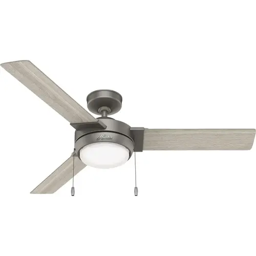 Hunter 51311 Mesquite 52 In. Matte Silver Ceiling Fan with LED Light Kit