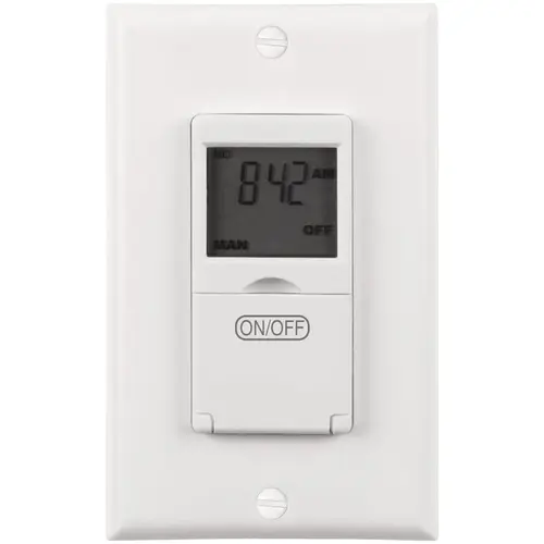 Prime TNDIWA7D2W 125V In-Wall Astronomic 7-Day Timer White